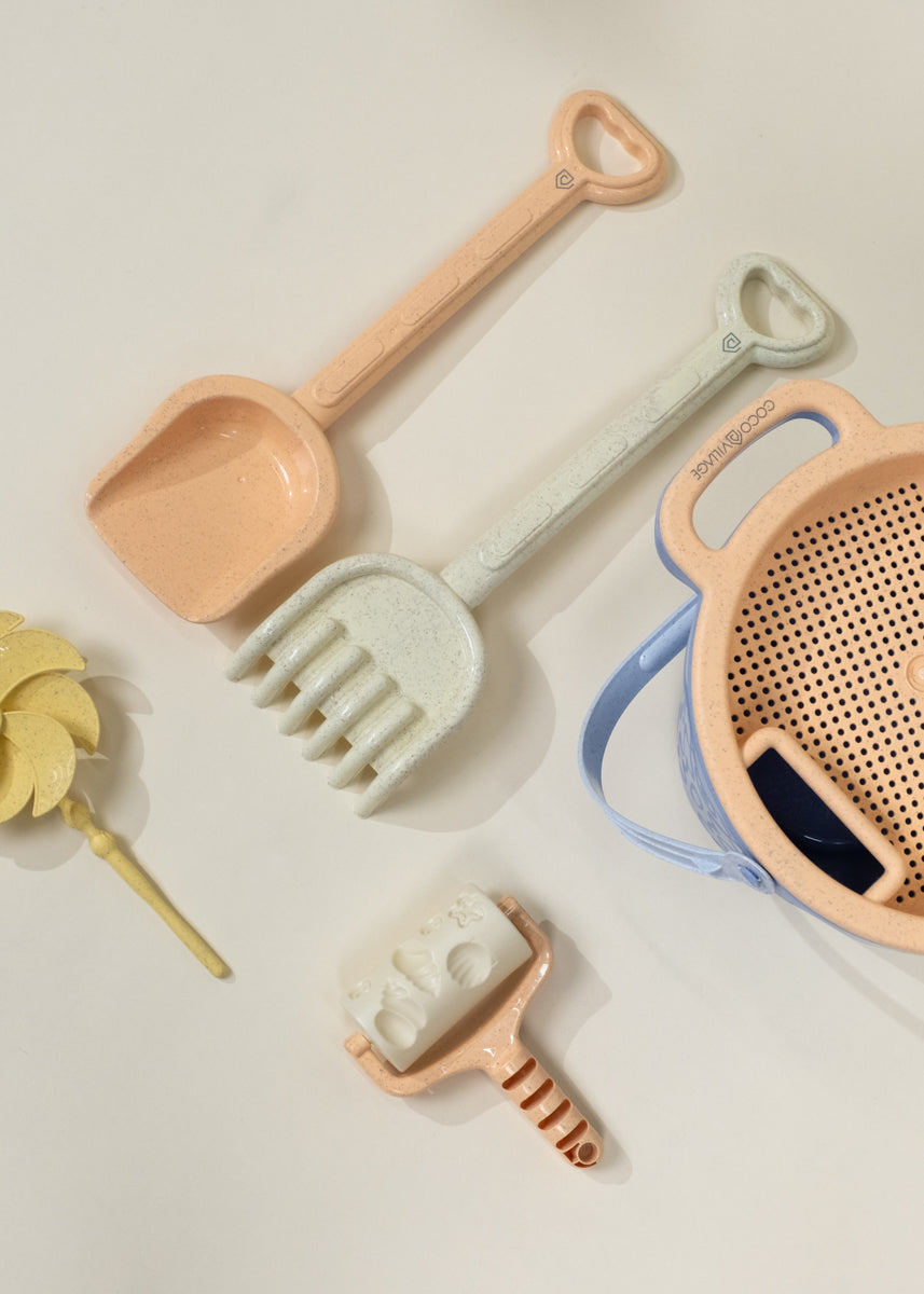 Oversized 6 Wheat Straw Sand Toy – Bucket & Accessories