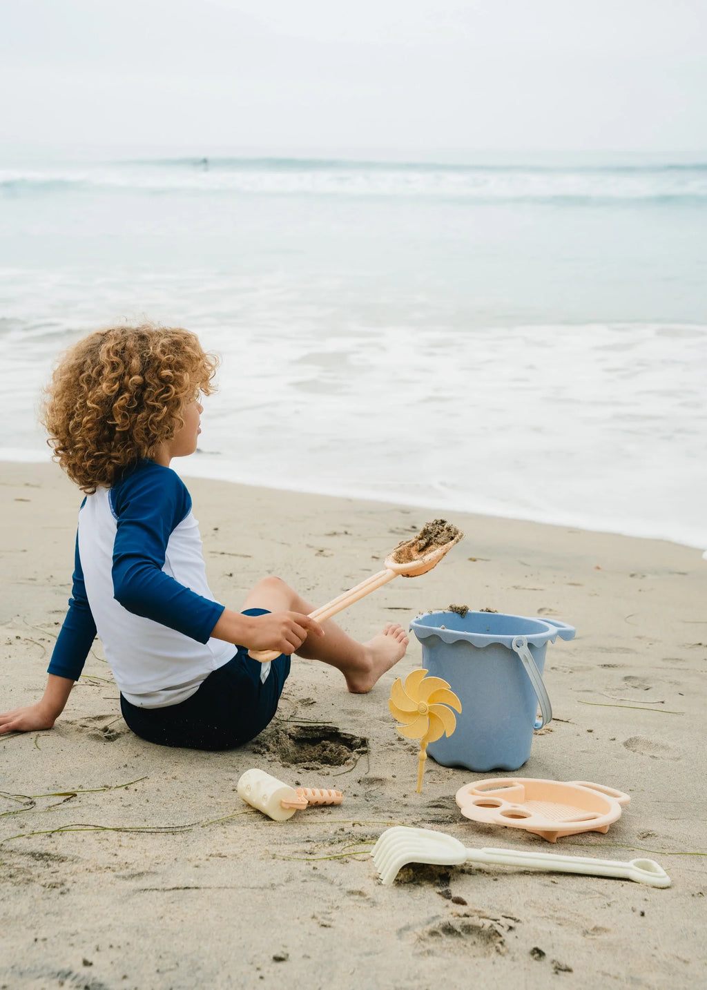 Oversized 6 Wheat Straw Sand Toy – Bucket & Accessories