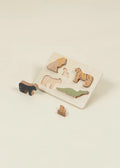 Set of 5 Predators on Wooden Plate