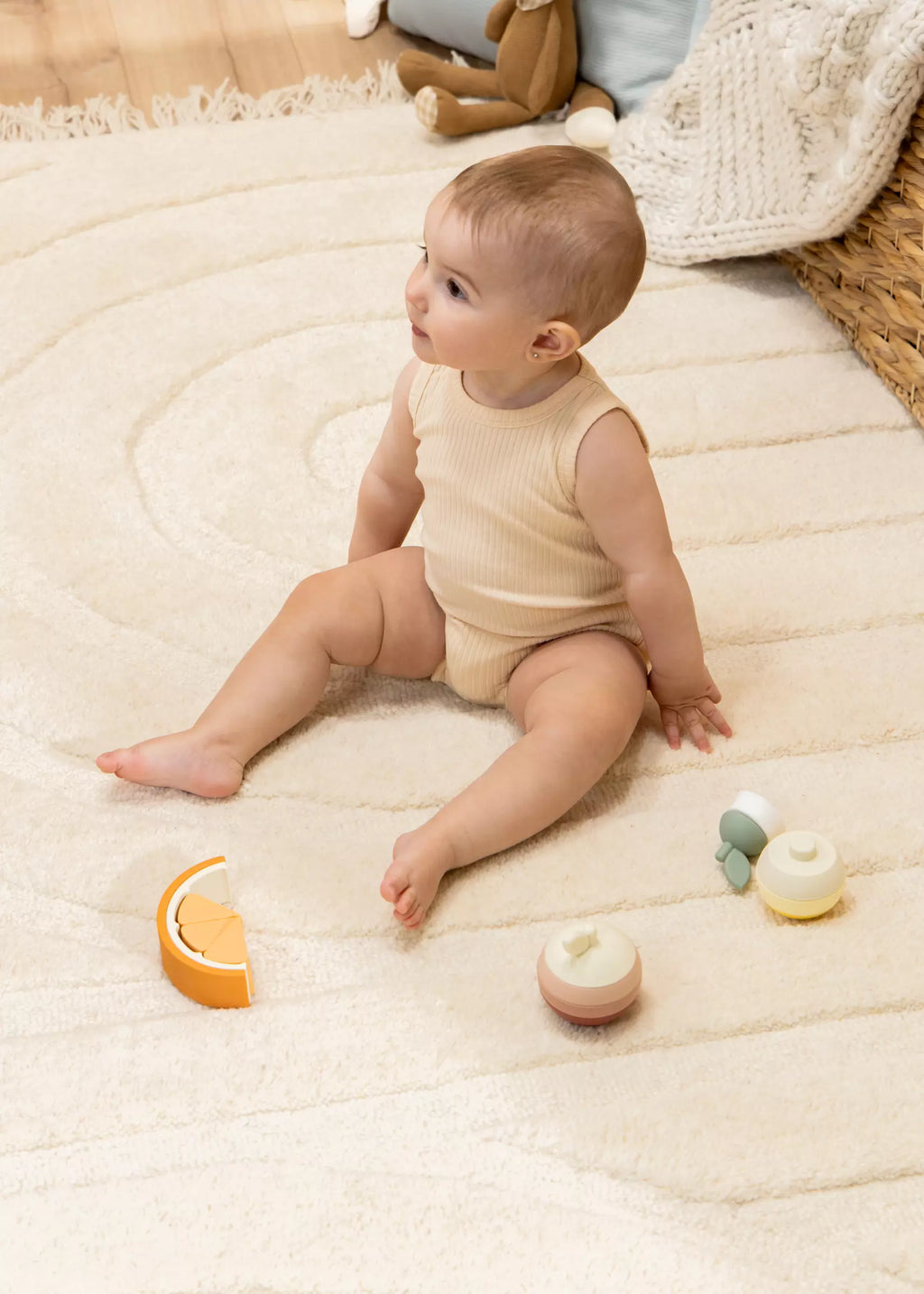 3 of Silicone Stackable Fruits