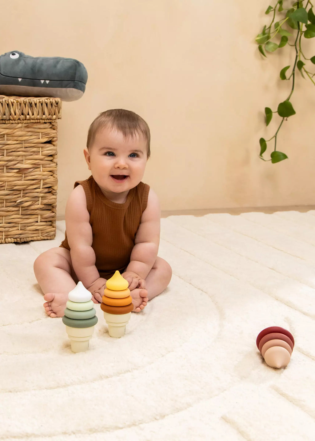 3 Sets of Silicone Stackable Ice Cream Cones (18 pcs)
