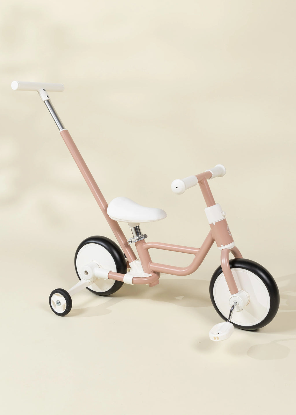 4-in-1 Tricycle with Push Handle & Training Wheels