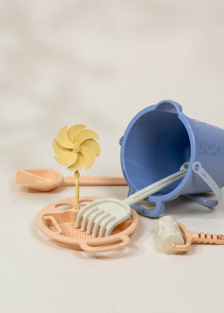 Oversized 6 Wheat Straw Sand Toy – Bucket & Accessories