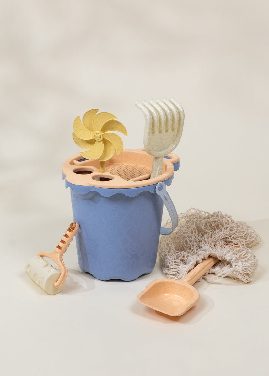 Oversized 6 Wheat Straw Sand Toy – Bucket & Accessories