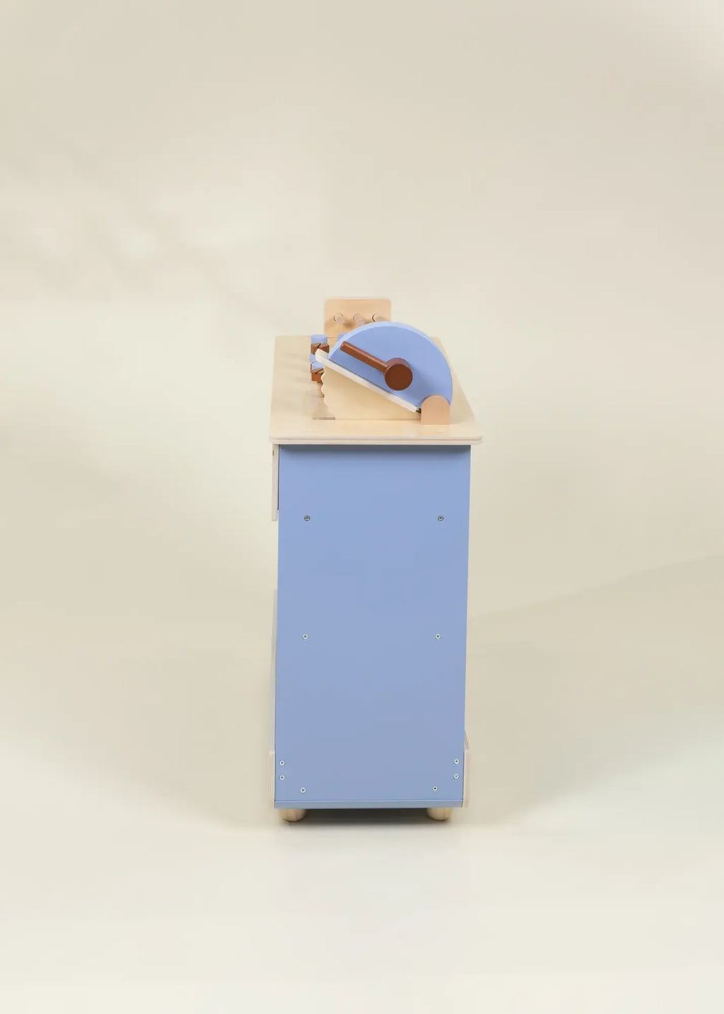 Wooden Play Construction Workbench with Miter Saw
