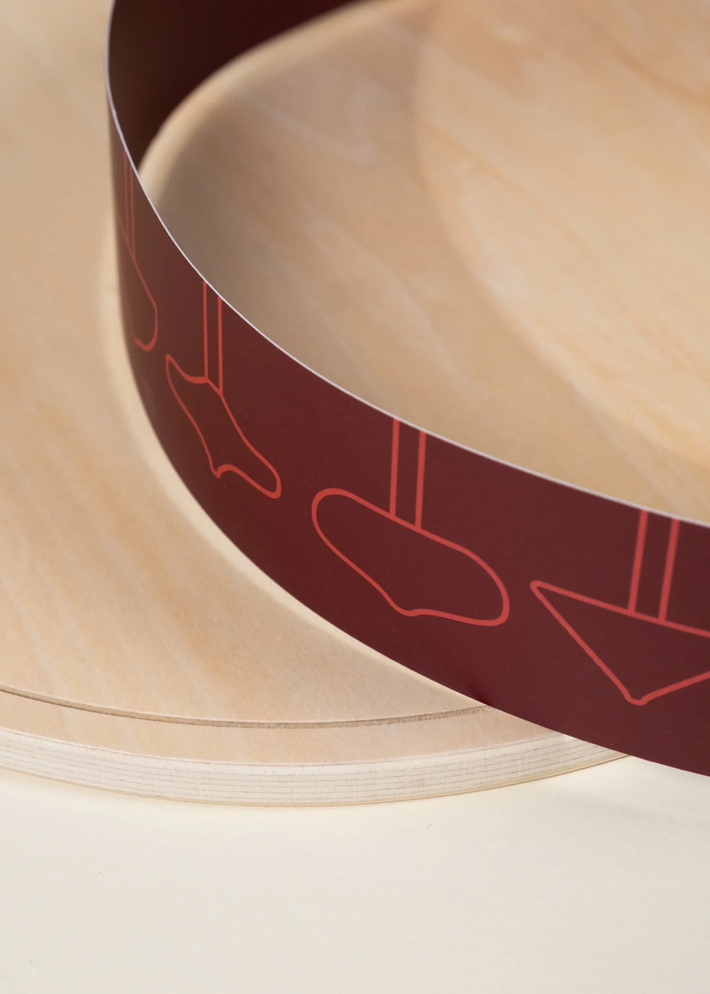 4 Wooden Spinning Tops with Arena