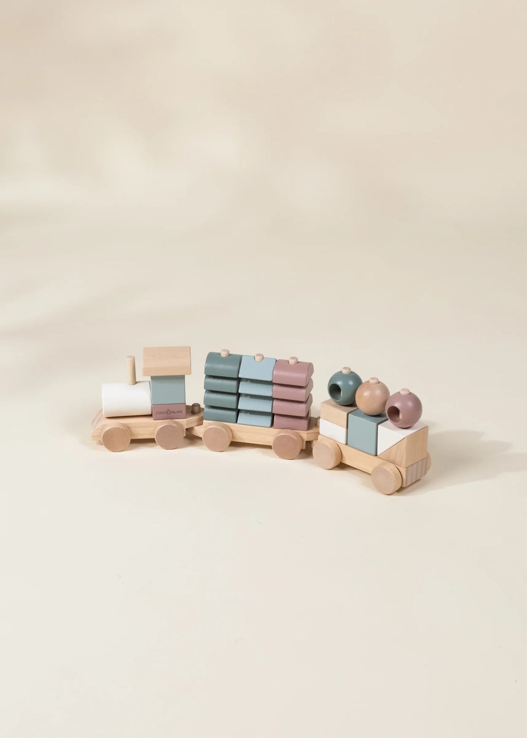 Oversized Wooden Stacking Train