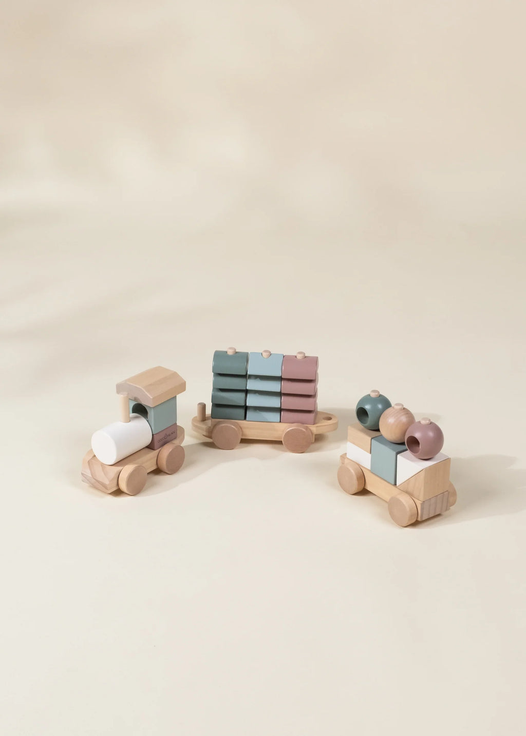 Oversized Wooden Stacking Train