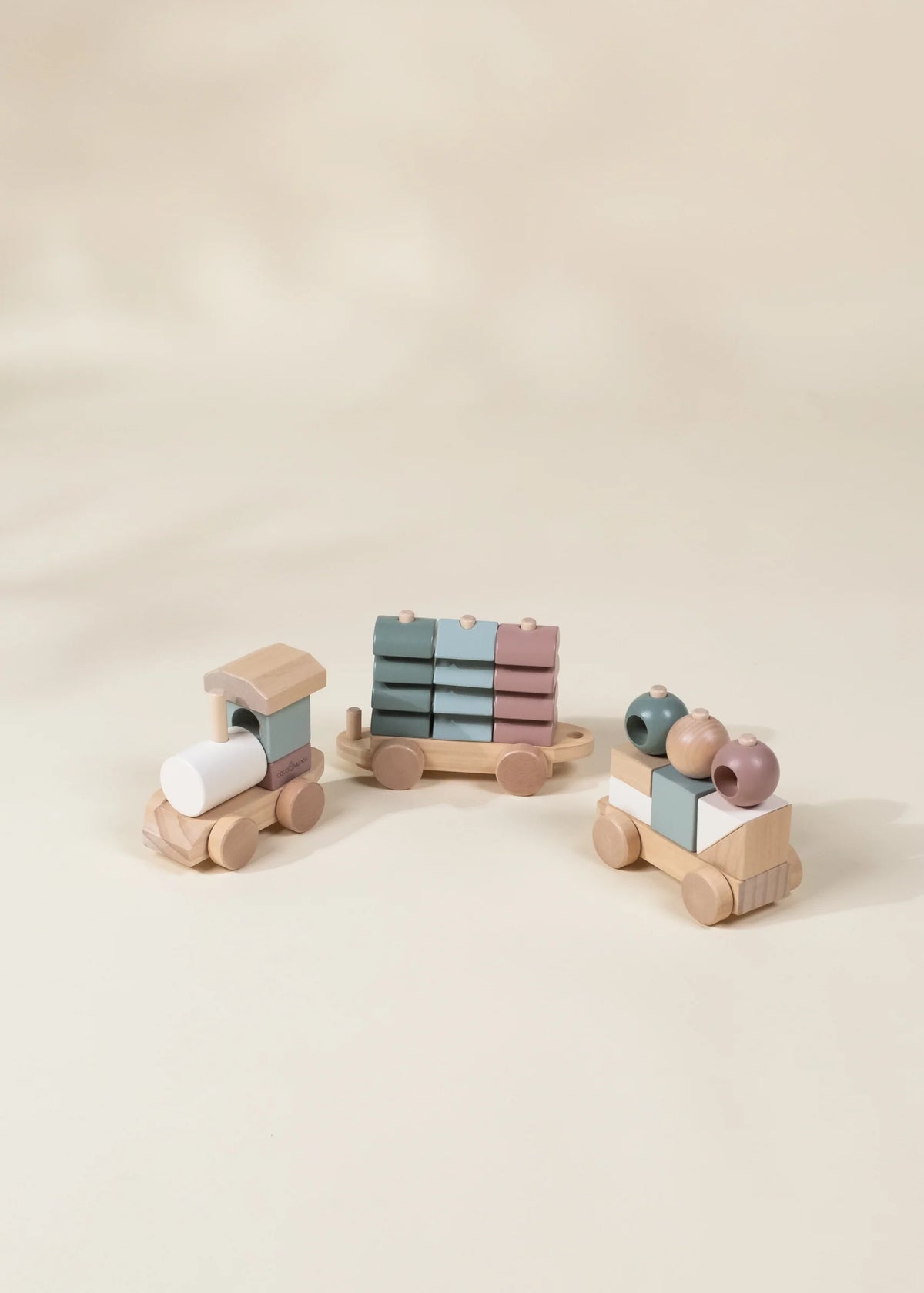 Oversized Wooden Stacking Train