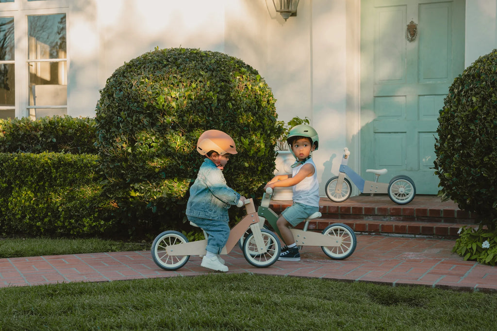 Wooden Balance Bike - 3 in 1 - Seafoam