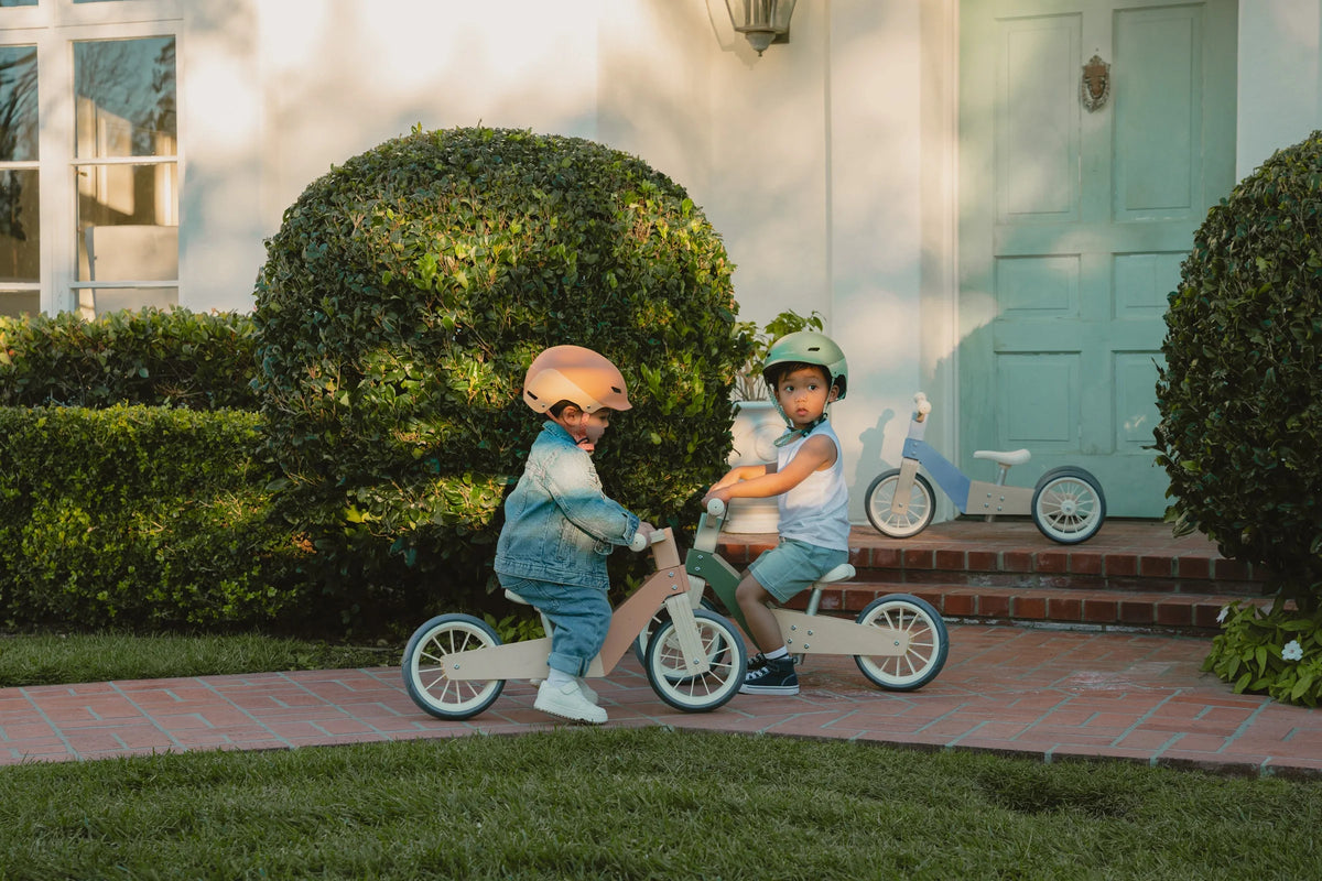 Wooden Balance Bike - 3 in 1 - Seafoam