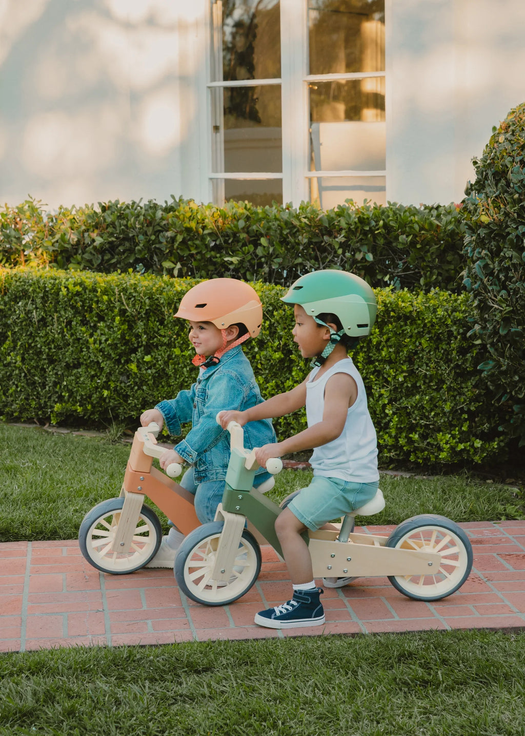 Wooden Balance Bike - 3 in 1 - Seafoam
