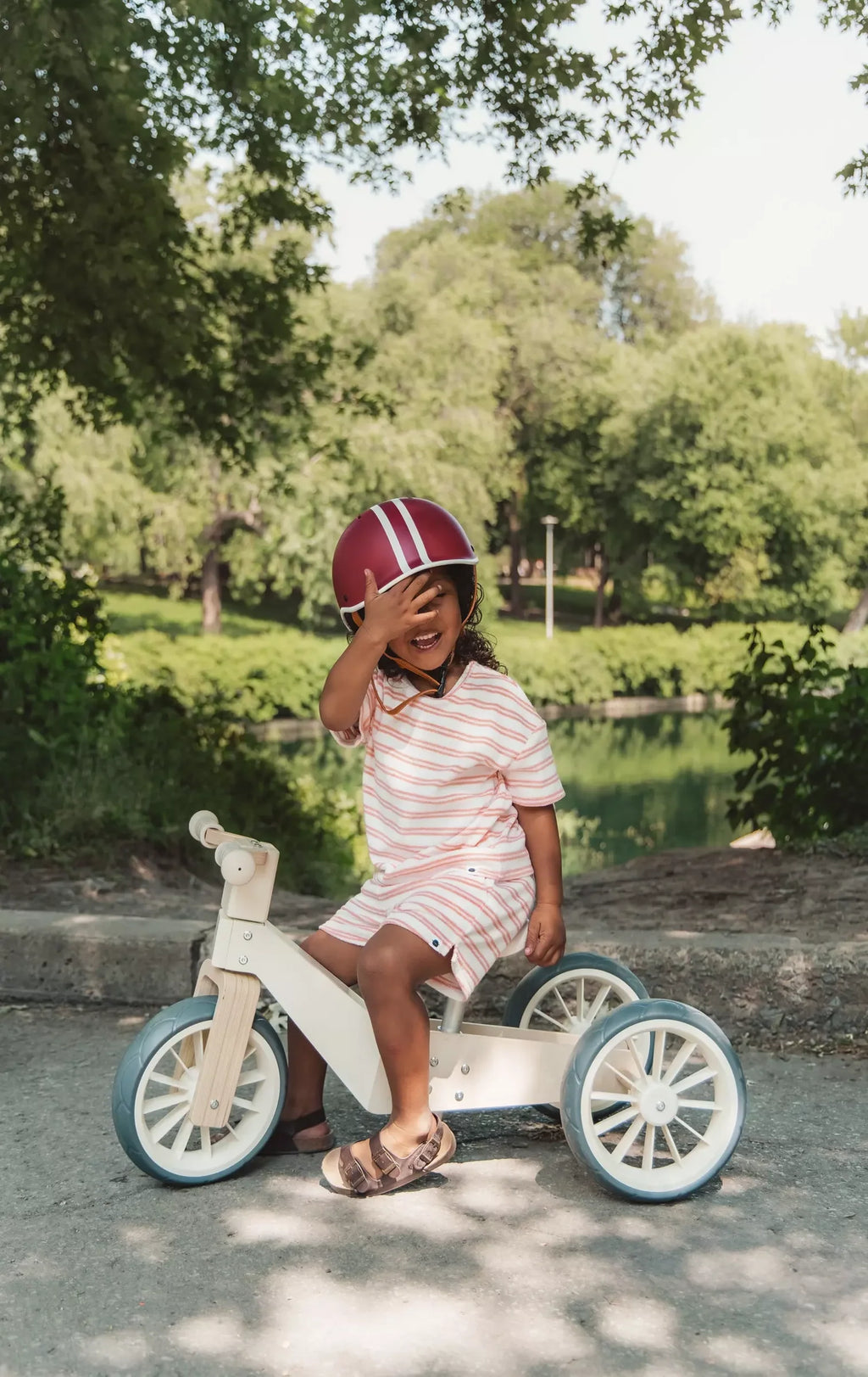 Wooden Balance Bike 3-in-1 - Foam