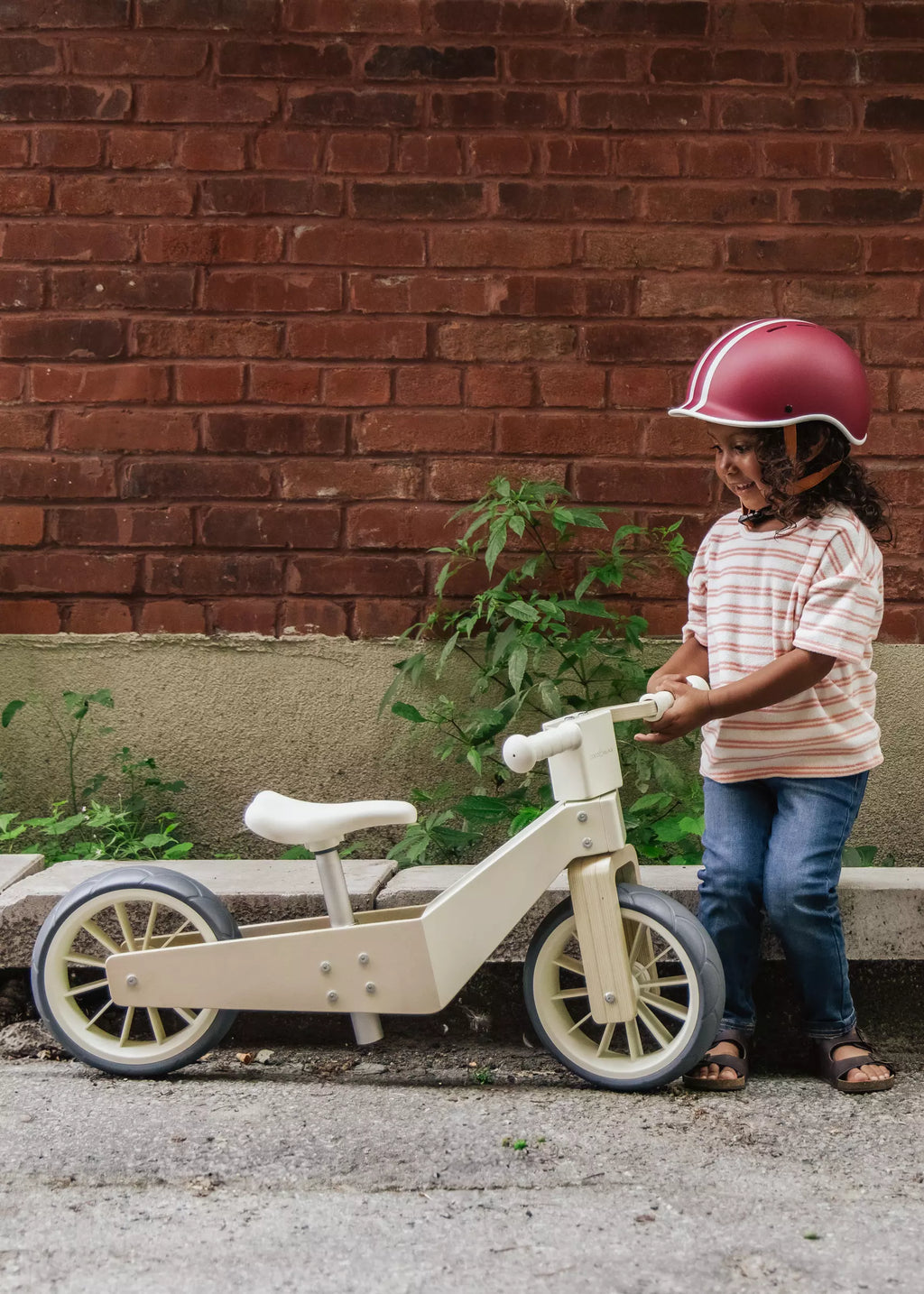 Wooden Balance Bike 3-in-1 - Foam
