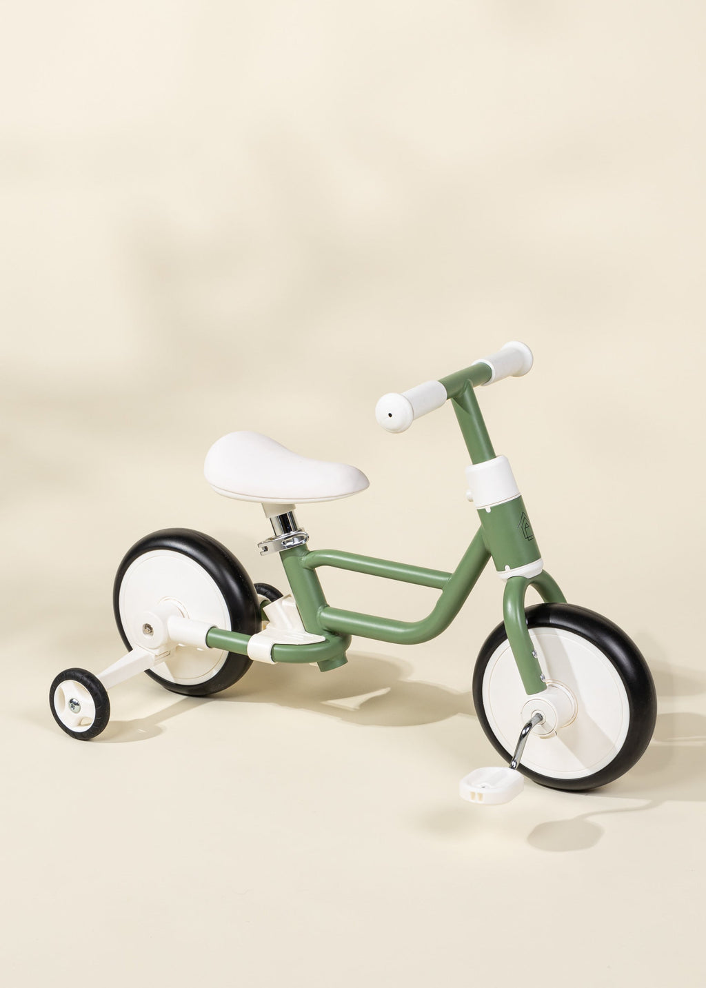 4-in-1 Tricycle with Push Handle & Training Wheels - Seafoam