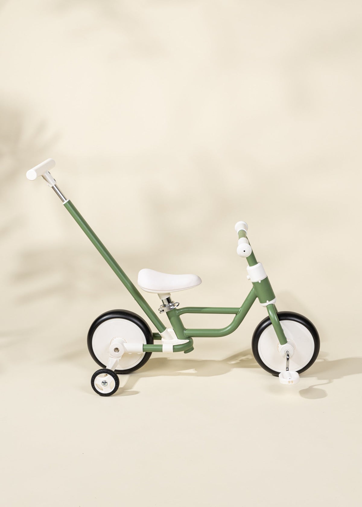 4-in-1 Tricycle with Push Handle & Training Wheels - Seafoam