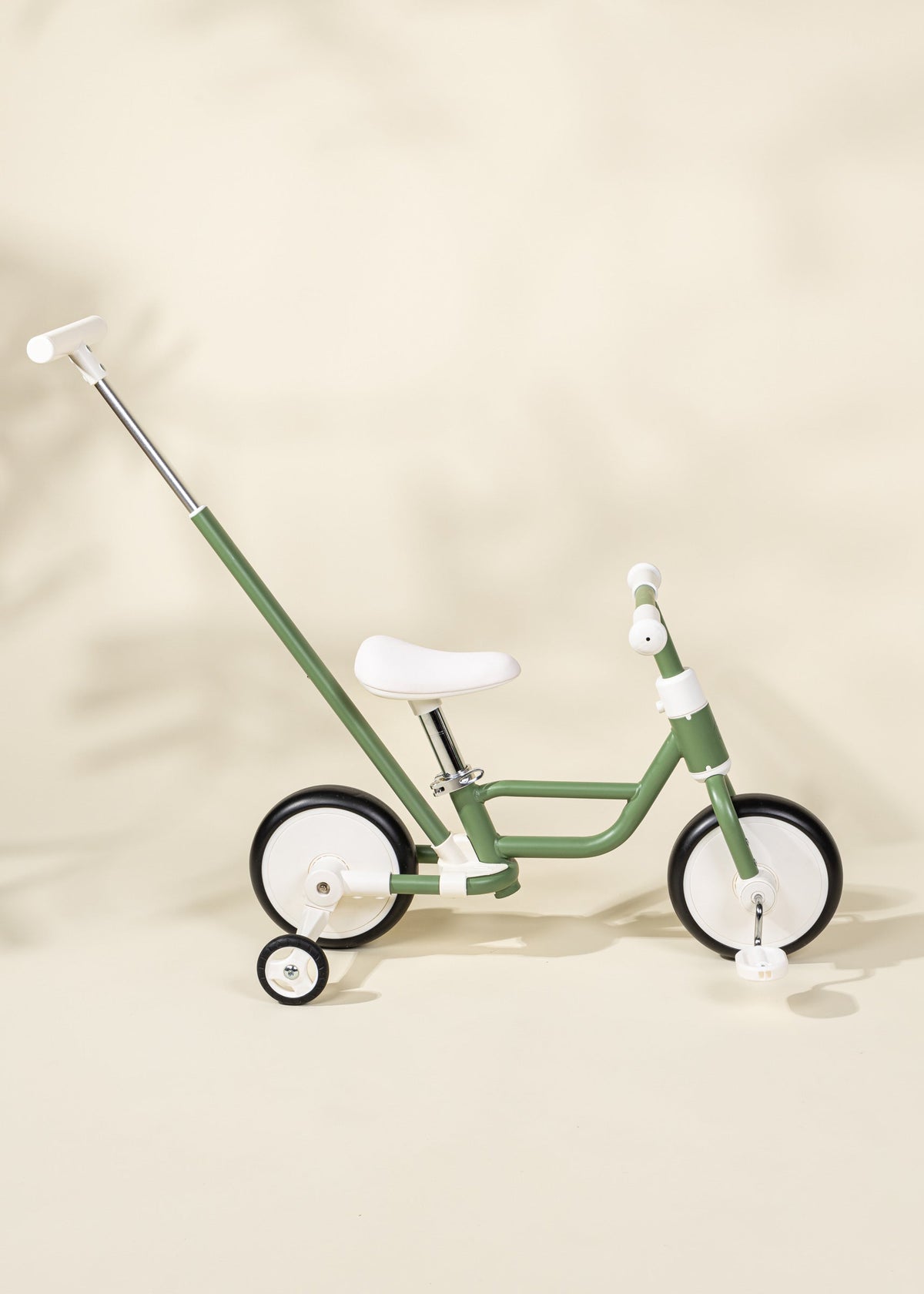 4-in-1 Tricycle with Push Handle & Training Wheels - Seafoam