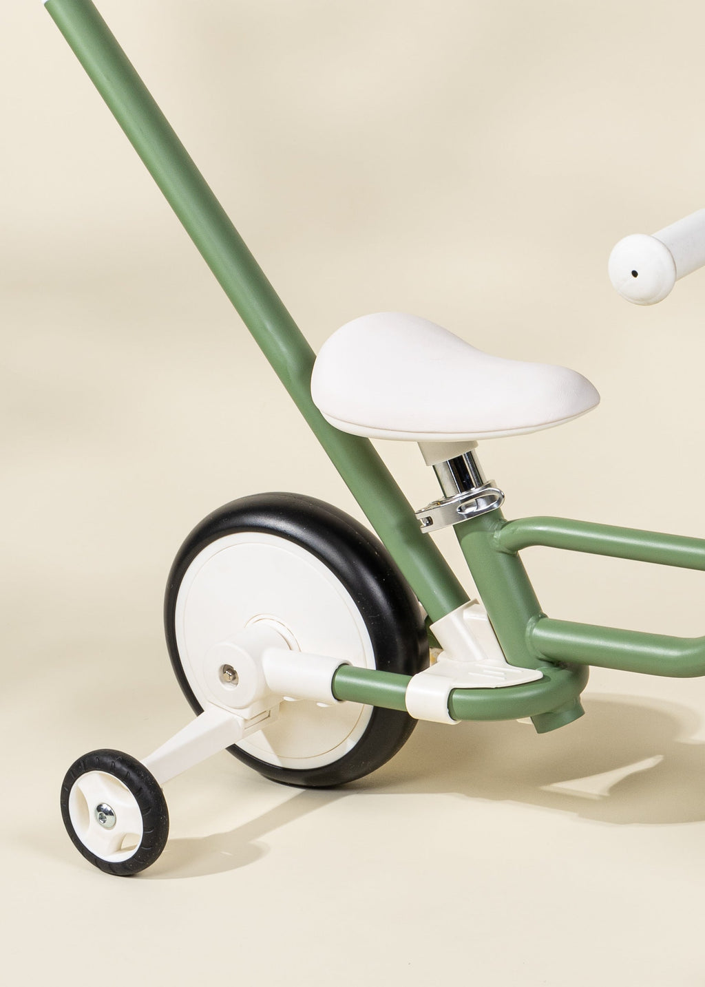 4-in-1 Tricycle with Push Handle & Training Wheels - Seafoam