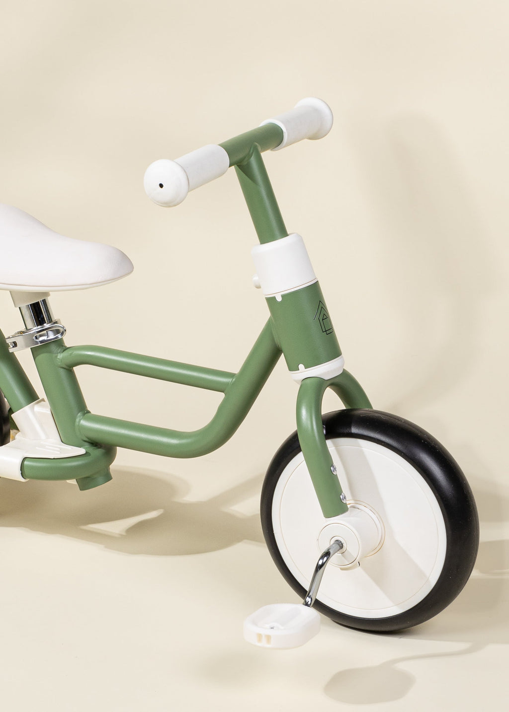 4-in-1 Tricycle with Push Handle & Training Wheels - Seafoam