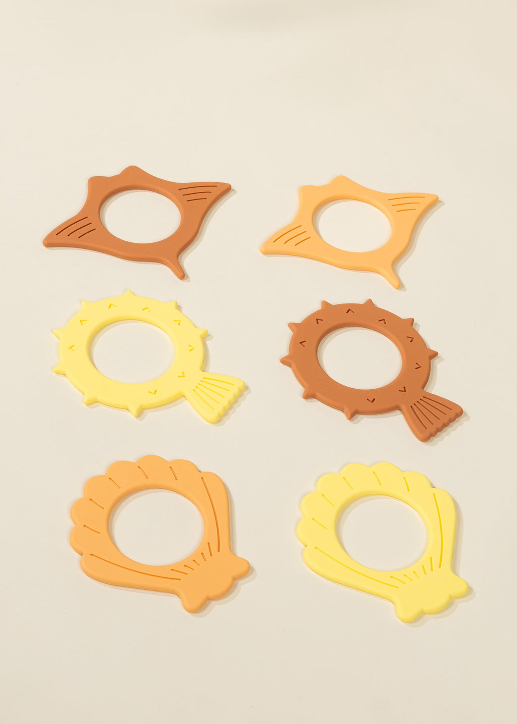 6 Silicone Diving Rings Pool Toys