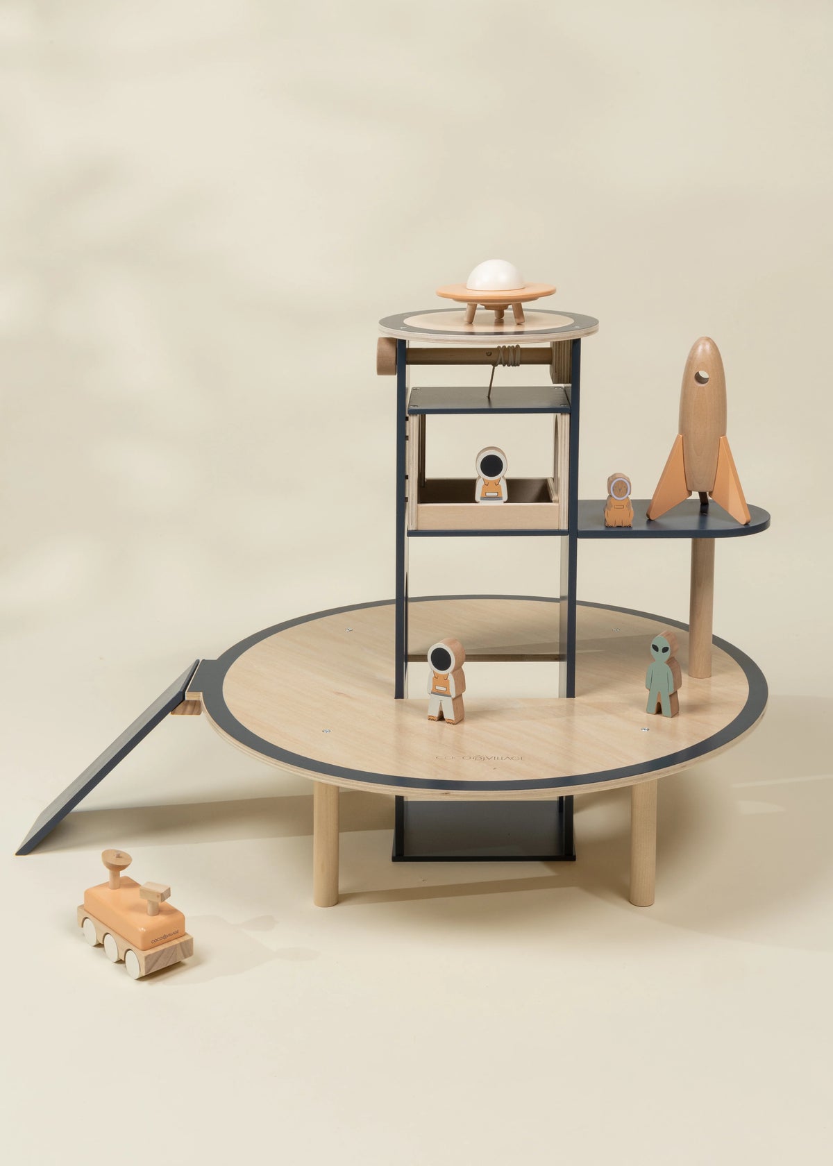 Oversized Wooden Space Station Play & Accessories