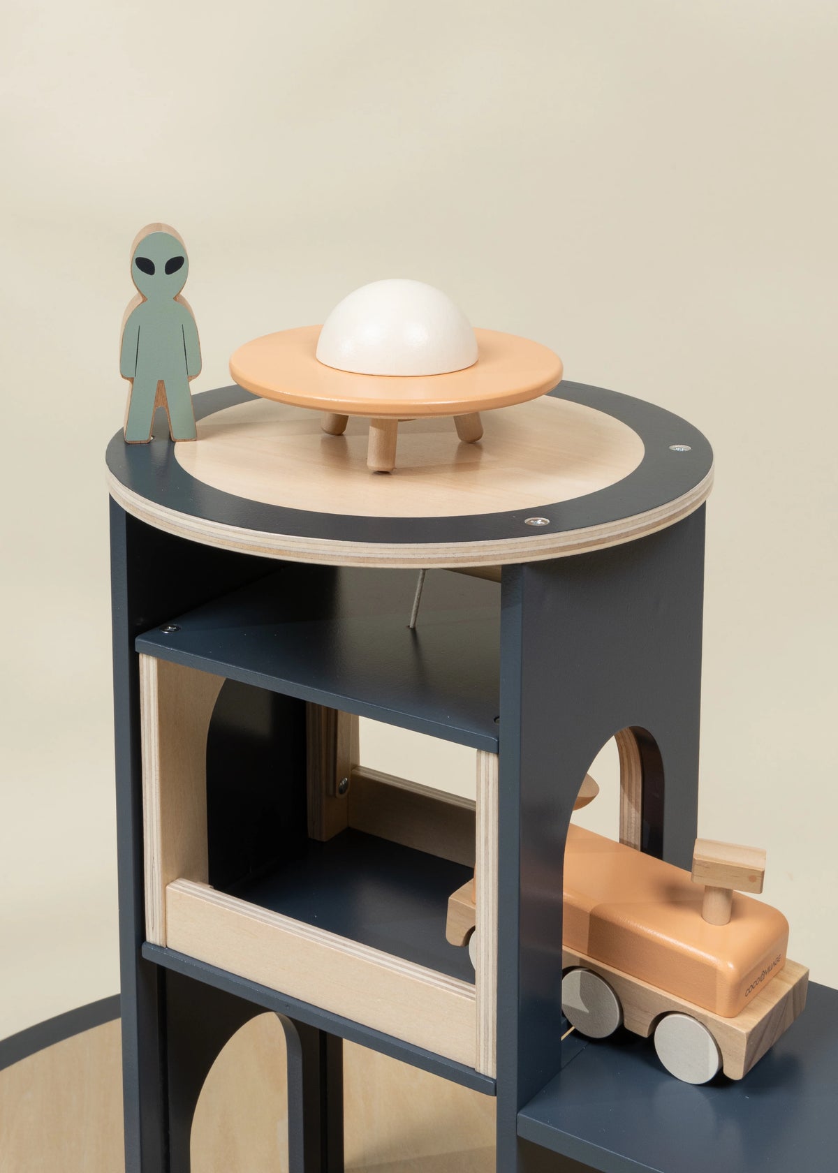 Oversized Wooden Space Station Play & Accessories