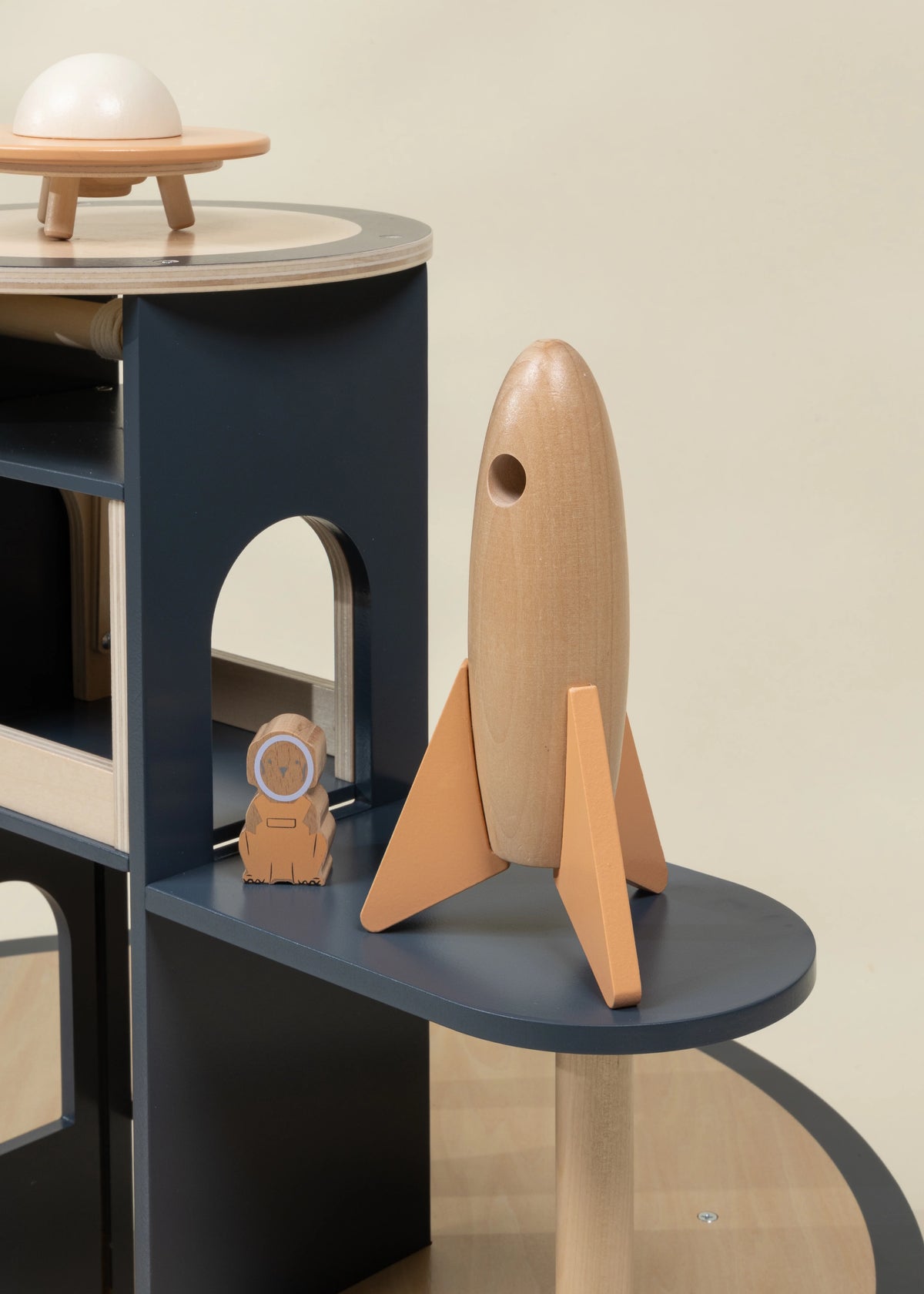 Oversized Wooden Space Station Play & Accessories