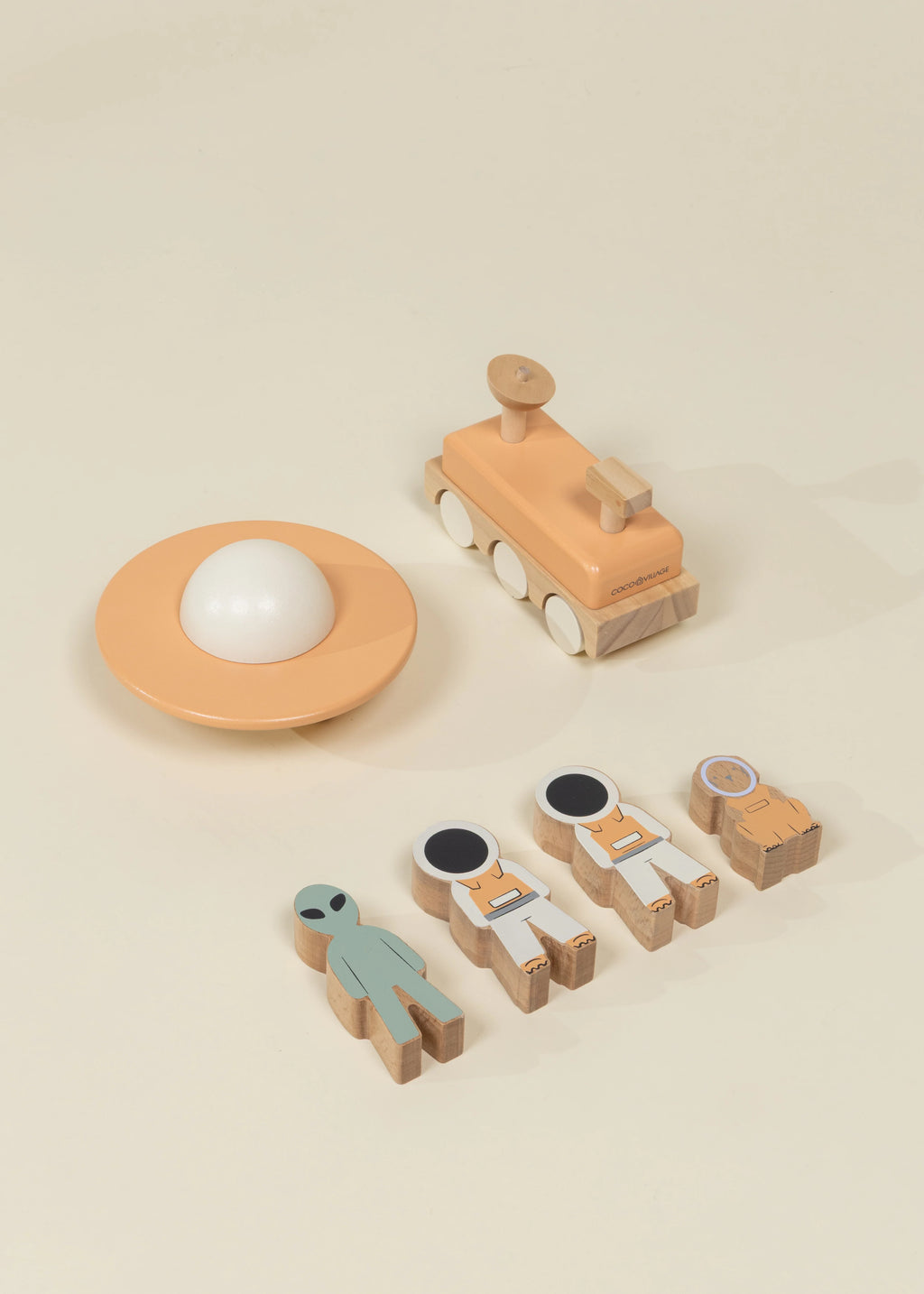 Oversized Wooden Space Station Play & Accessories