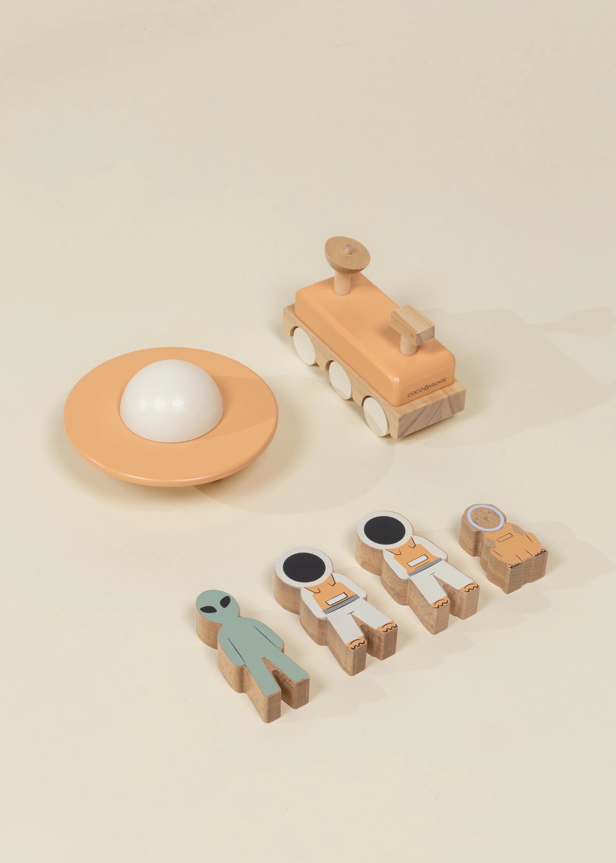 Oversized Wooden Space Station Play & Accessories