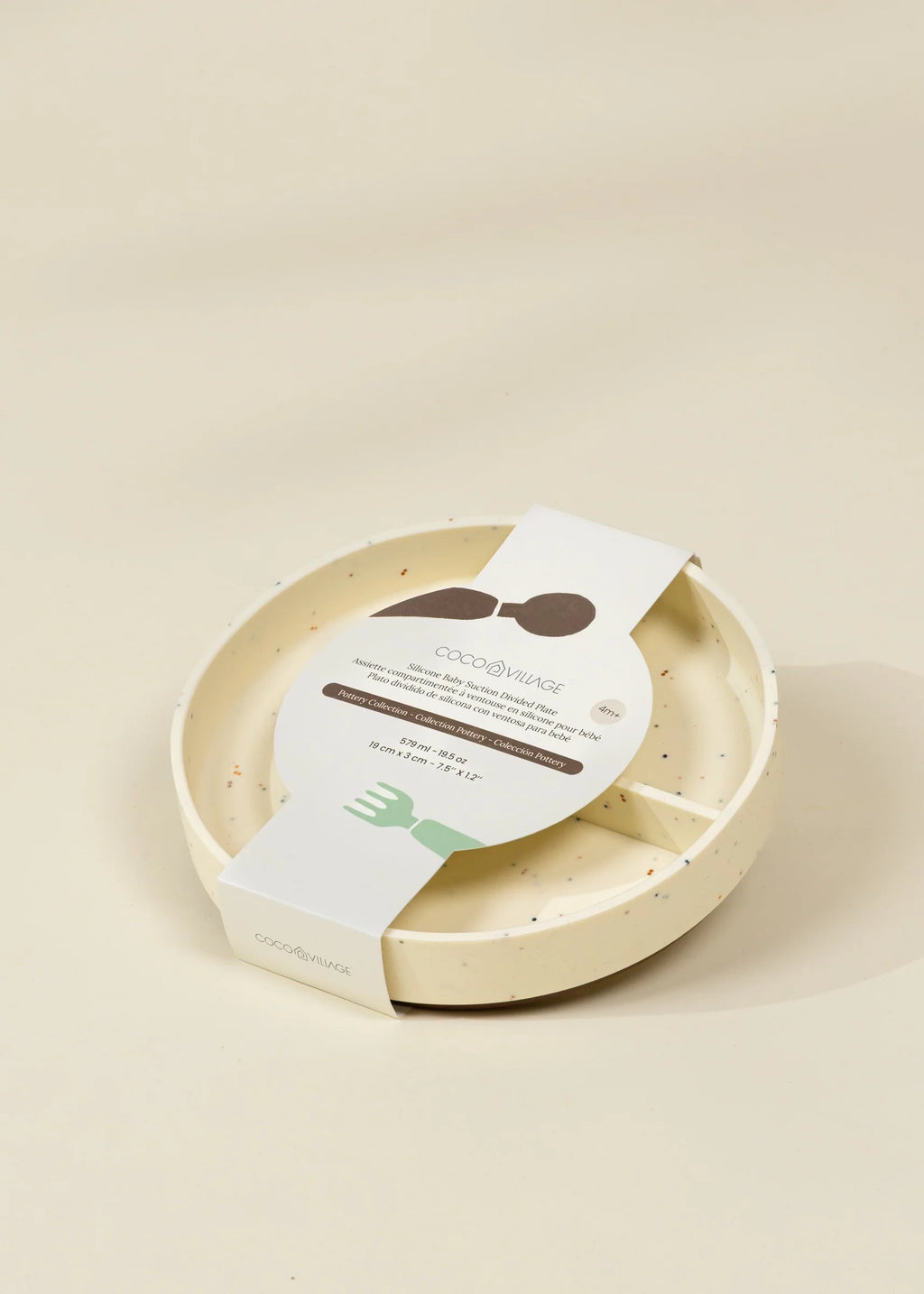 Silicone Baby Suction Divided Plate