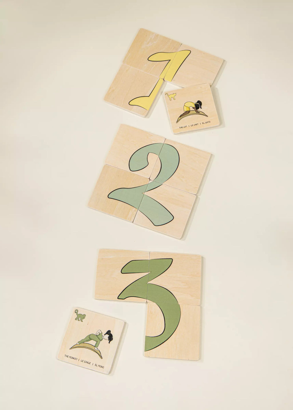 Balance Board Yoga Wooden Cards