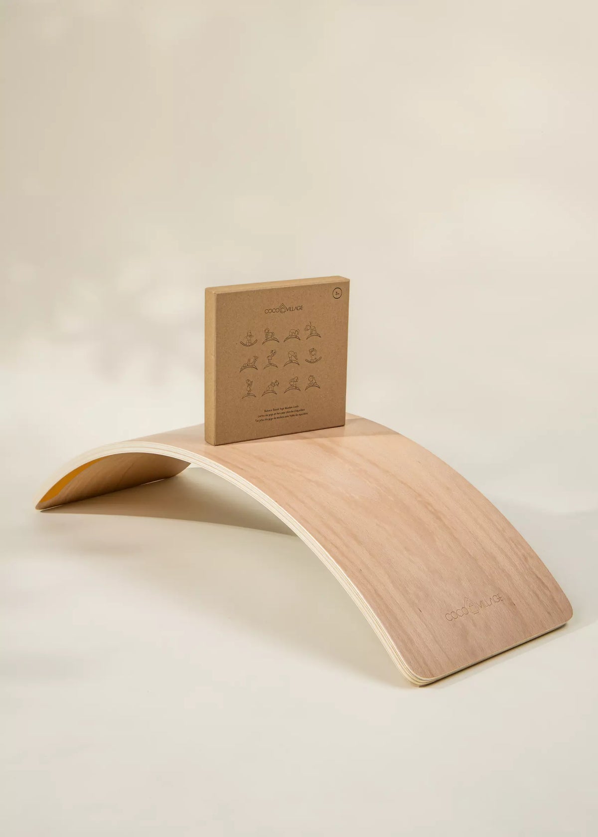Balance Board Yoga Wooden Cards