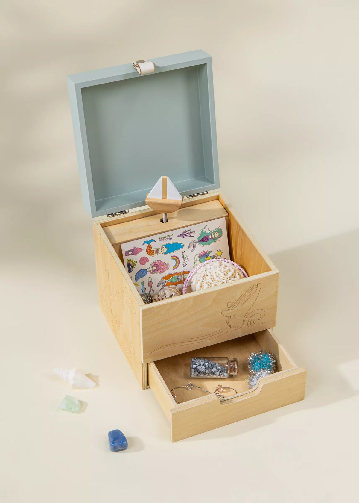 Wooden Musical Souvenir Box