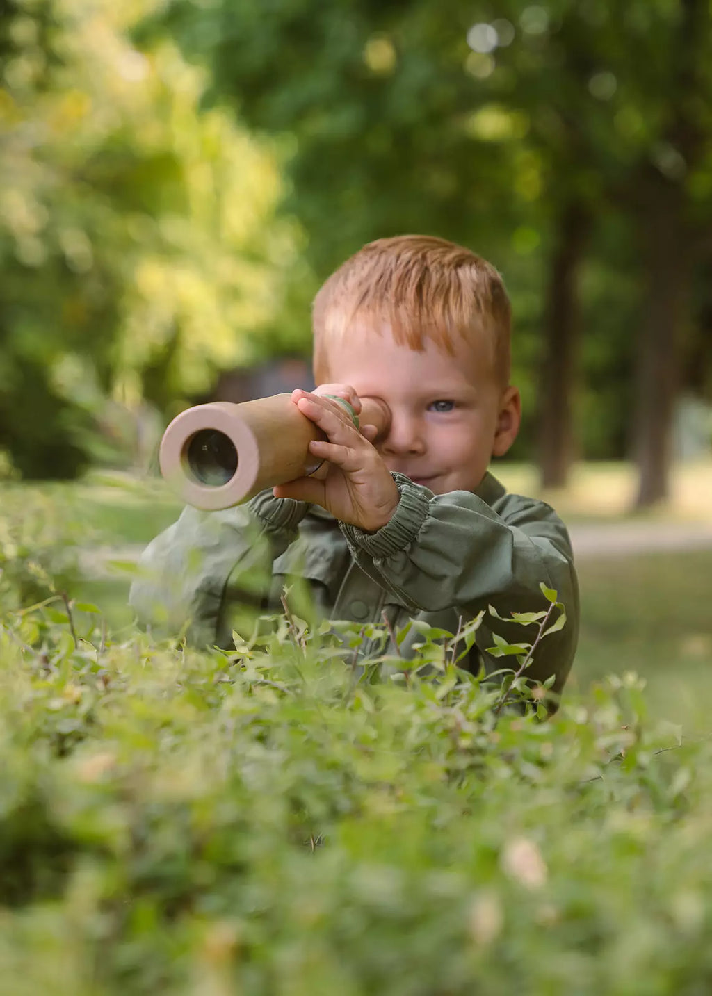 Wooden Handheld Telescope – 20x Zoom