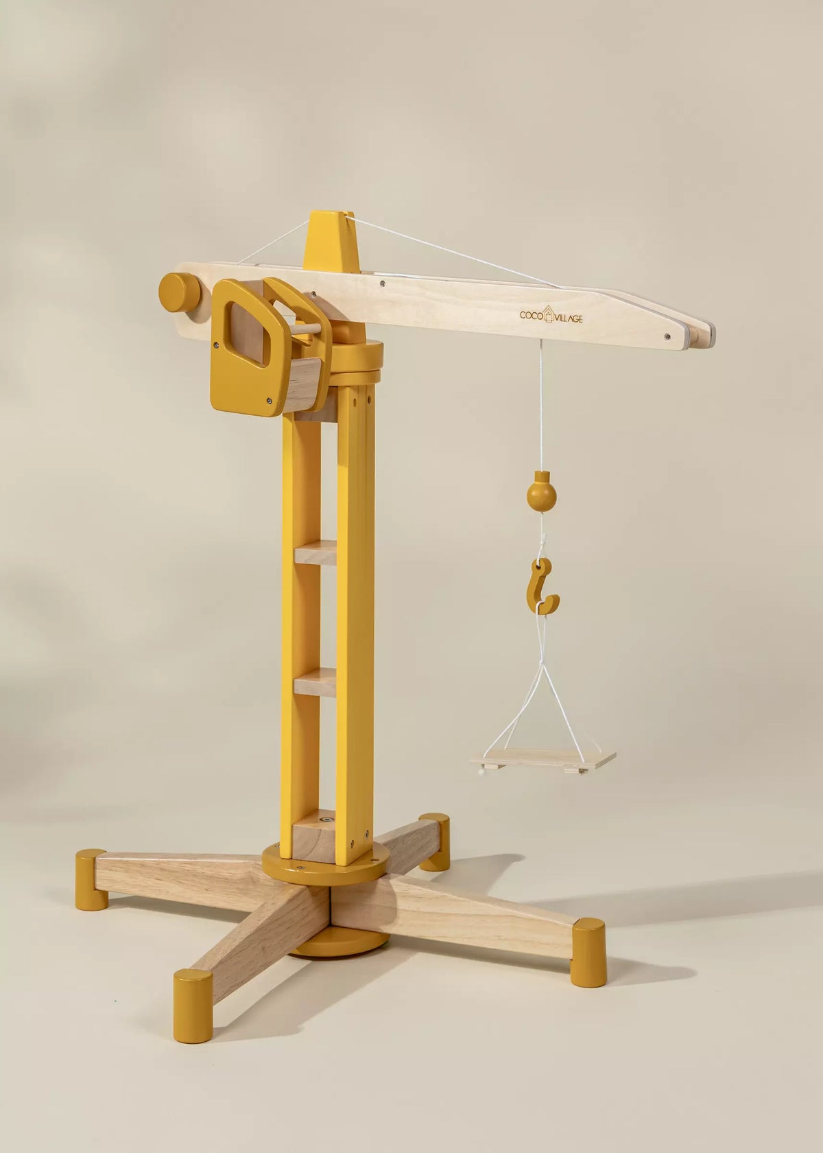 Oversized Wooden Construction Crane