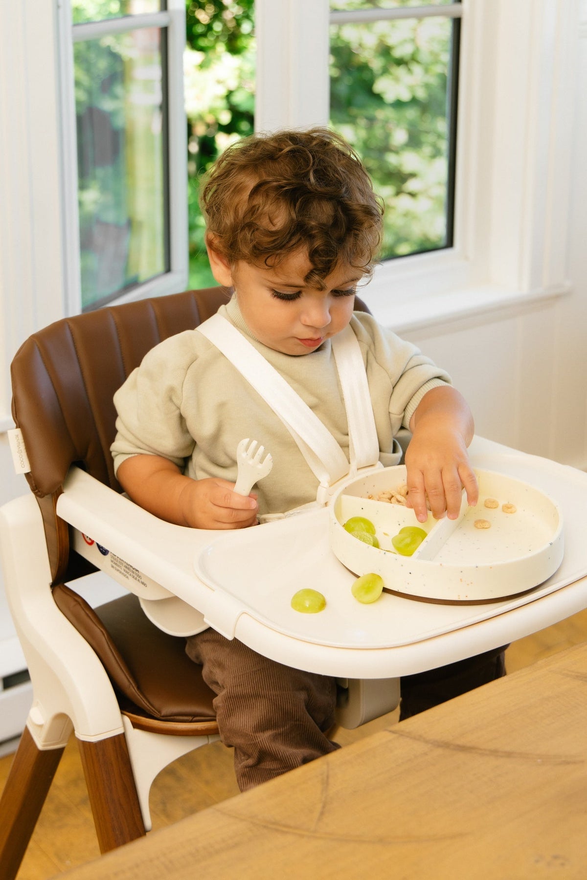 Silicone Baby Suction Divided Plate