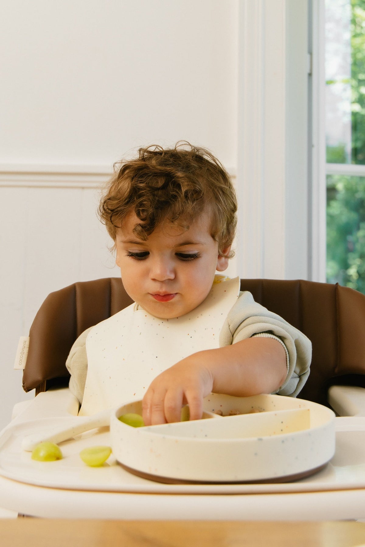 Silicone Baby Suction Divided Plate
