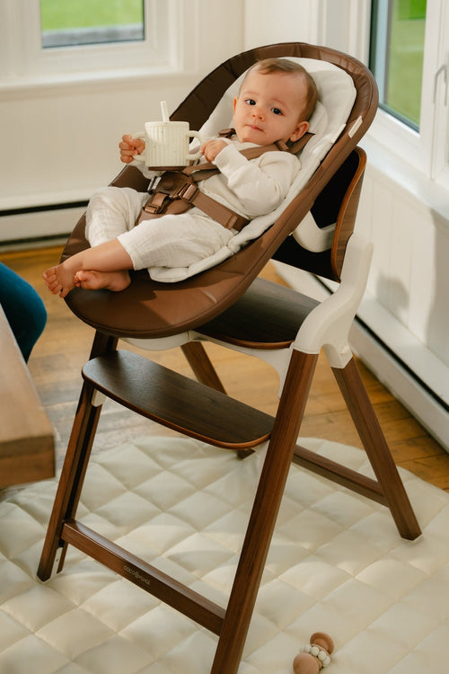 Convertible Newborn Bouncer Seat for – Macramé & Walnut