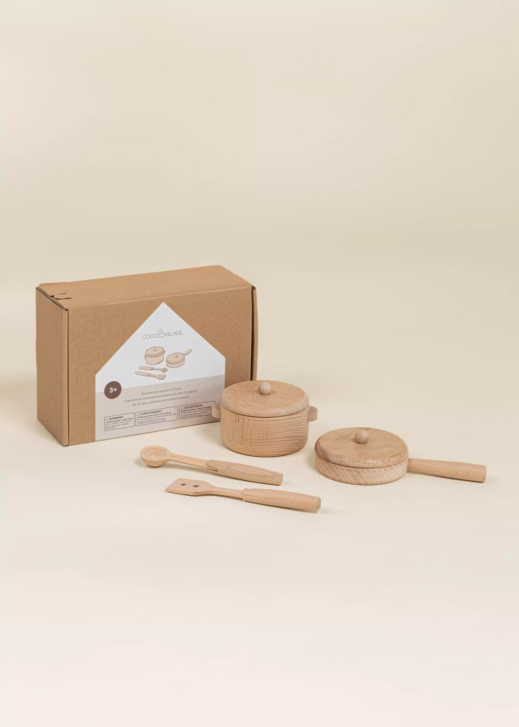 Wooden Pots and Pans Play